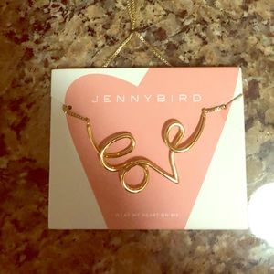 Gold “love” necklace